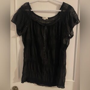 Casual Land Elegant Black Women's Top